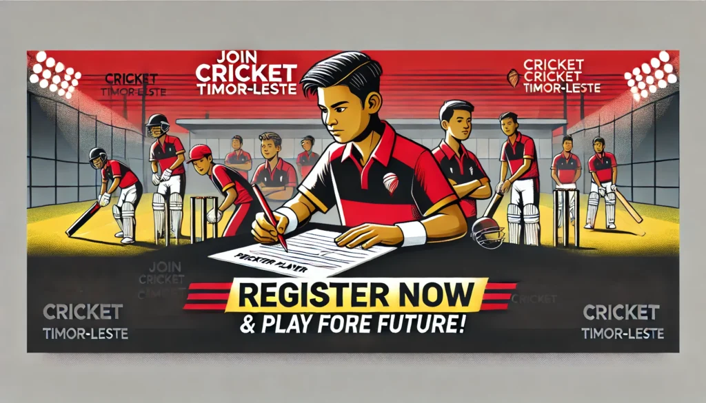 Registration form Cricket is Growing in Timor-Leste