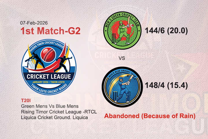 Green Mens VS Blue Mens (1st Match RTCL-G2)