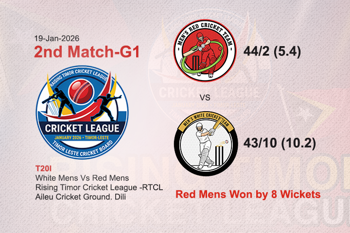 White Mens VS Red Mens (2nd Match RTCL-G1)