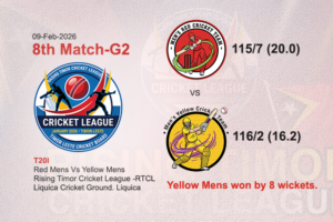 Red vs Yellow 8th Match G2 RTCL