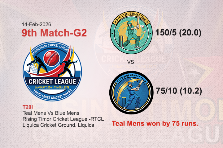 Teal Mens VS Blue Mens (9th Match RTCL-G2)