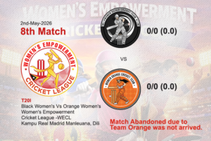 Black Women's Vs Orange Women's (8th Match WECL)
