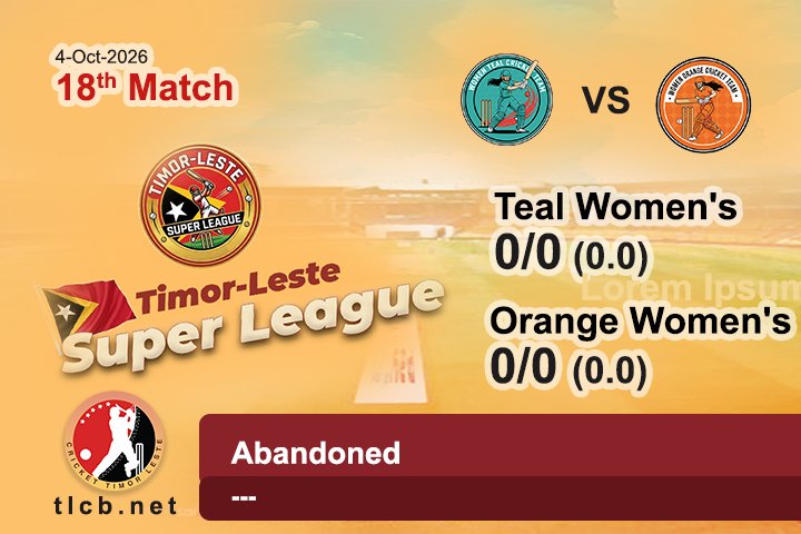 Teal Women’s VS Orange Women’s (Abandoned)