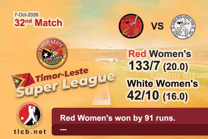 32nd Match 7-10-26 Red Womens VS White womens